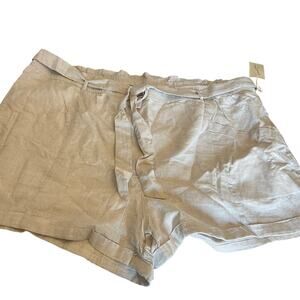 Universal Thread Women's Plus Size Cream Utility Shorts - Size 4X - NWT